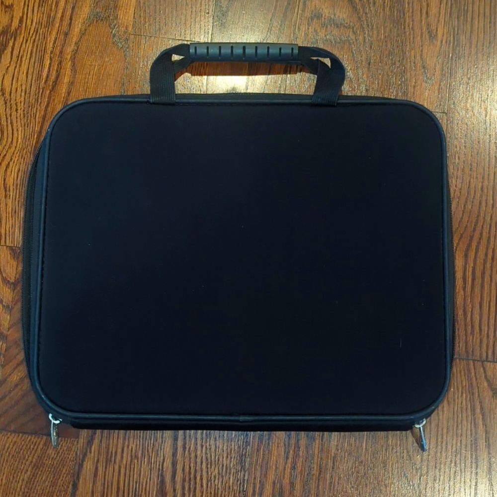 Black laptop bag